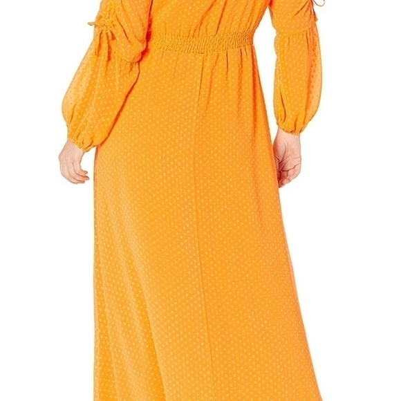 Women’s Maxi Long Dress V Neck Bohemian Loose Fit Beachwear Sleeves M Apricot - Picture 5 of 16